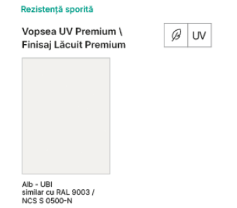 Alb - Vopsea UV Premium