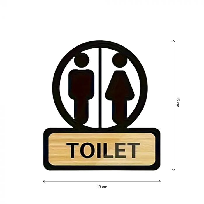 Semn / Indicator usa toaleta din acrilic [1]