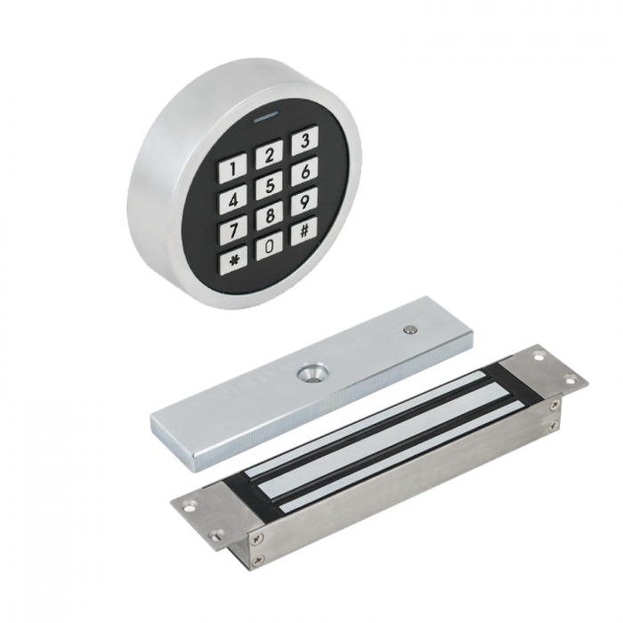 Control acces cu tastatura si cititor de carduri - Electromagnet si Suport - Recomandat pentru usile Antifoc [1]