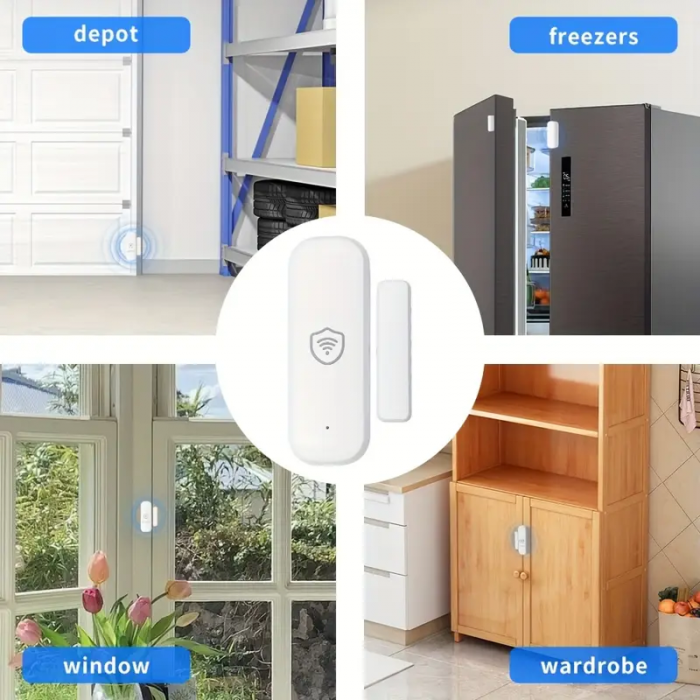 Senzor usa / fereastra SMART Wi-fi cu notificare in timp real pe telefonul mobil [4]