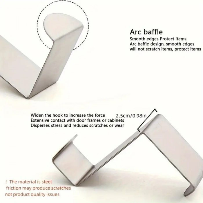 Set 4 Carlige usa din otel inoxidabil [3]