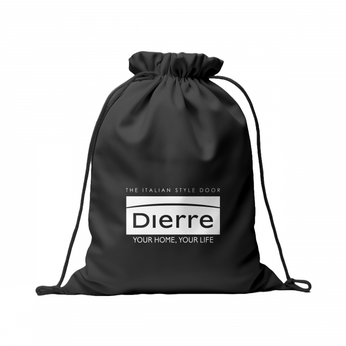 Rucsac cu siret, negru, capacitate mare, material durabil personalizat Dierre [1]