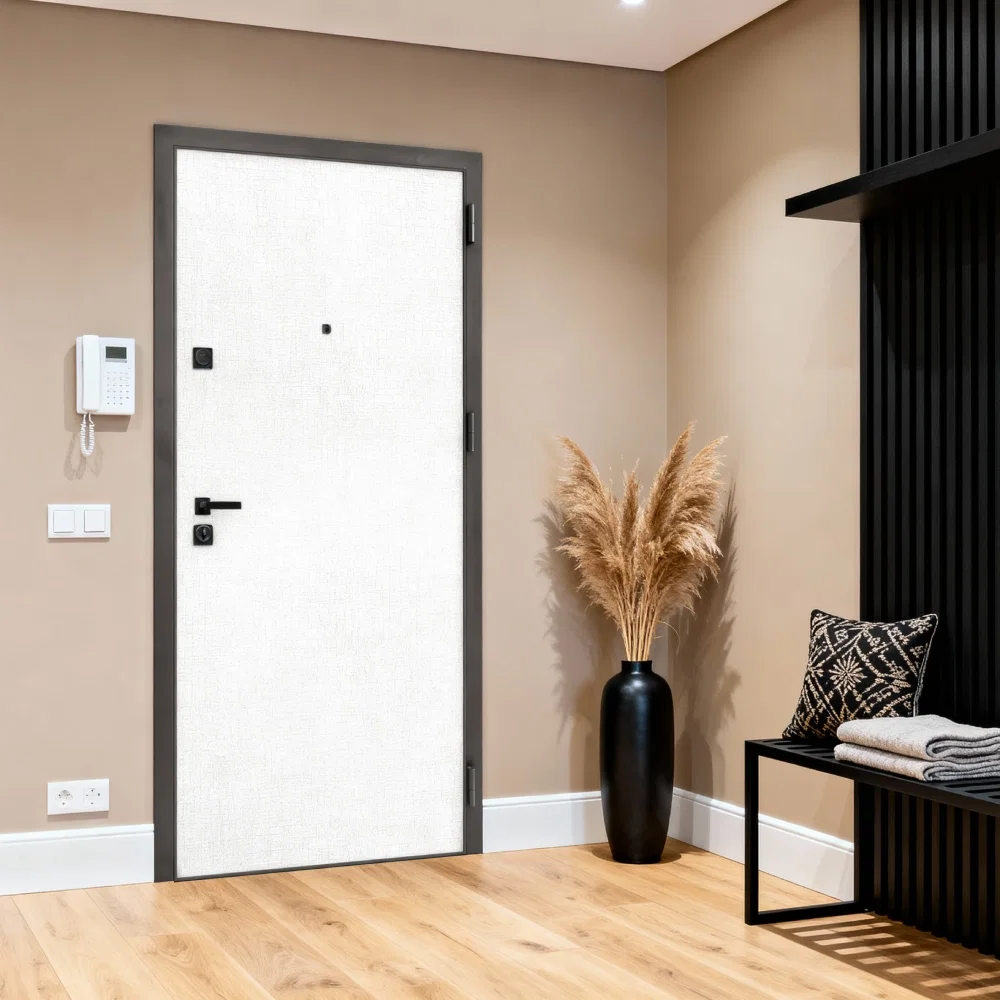 Usa antiefractie RC3 intrare apartament FORTUNA365 Bicolora Alb Interior / Imperial Acacia Exterior [4]