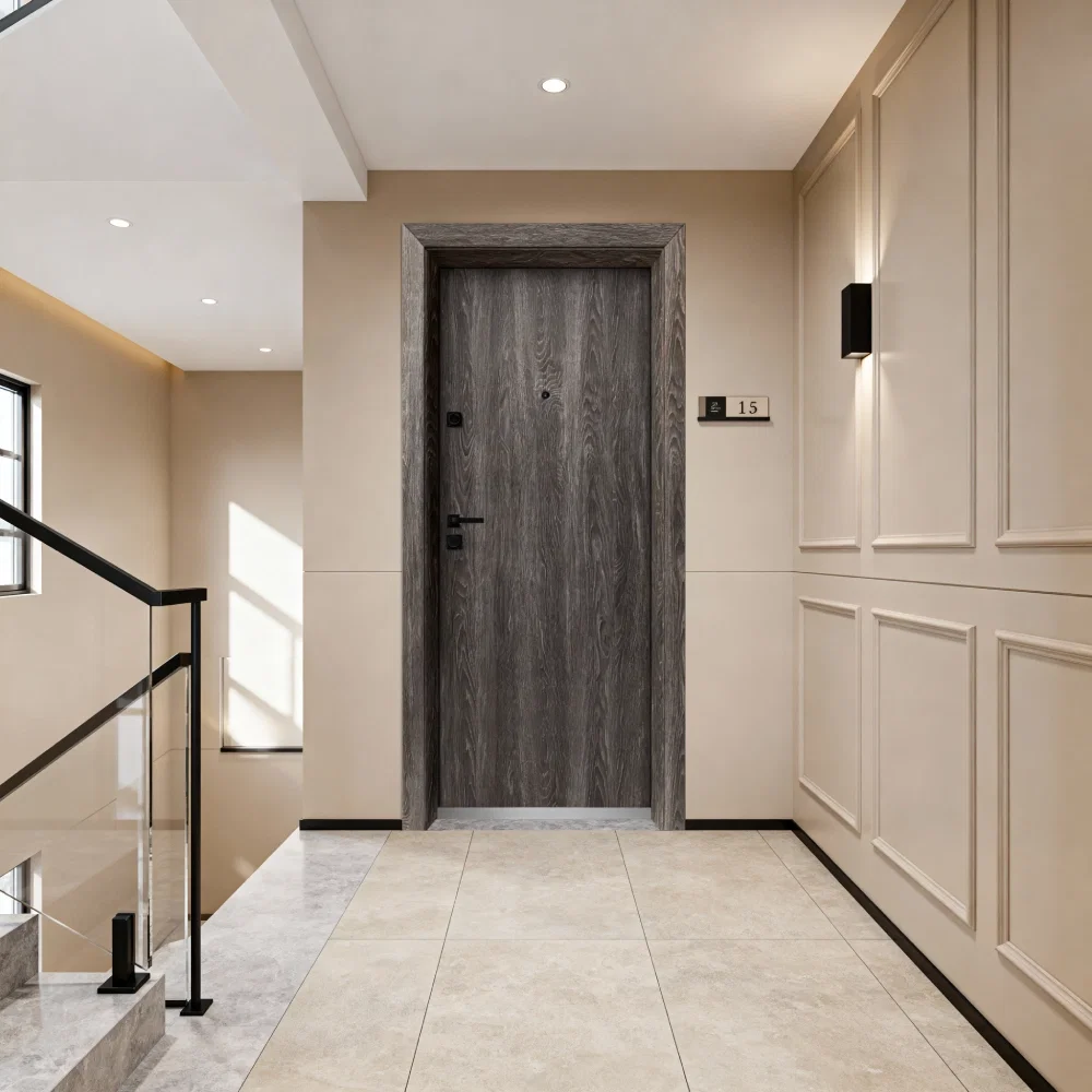Usa antiefractie RC3 intrare apartament FORTUNA365 ��� Bicolora Alb Interior / Pin Negru Exterior [5]