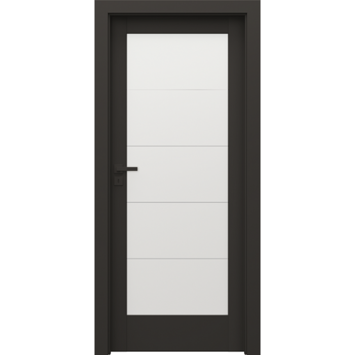 Usa cu toc reglabil PORTA VERTE HOME BLACK - Model B5 [1]