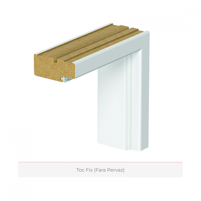Pachet 25 x Usa de interior cu toc fix sau reglabil HDF/PAL - Culoare Alb [4]