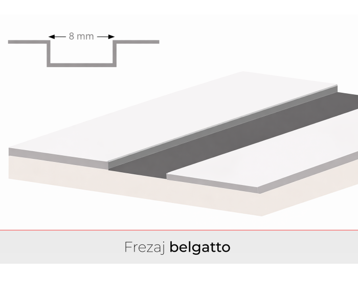 Usa de interior cu toc reglabil HDF - Frezaje decorative [5]
