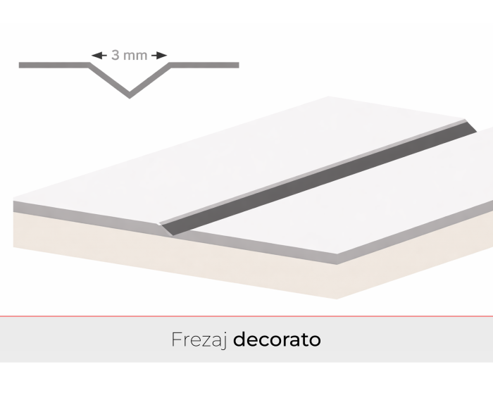 Usa de interior cu toc reglabil HDF - Frezaje decorative [6]