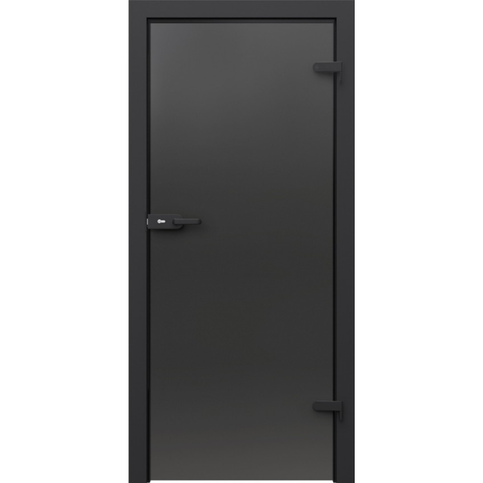 Usa PORTA PORTA GLASS CU STICLA GRAFIT + TOC PORTA SYSTEM GK CPL NEGRU [1]