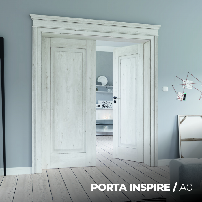 Usa de interior PORTA INSPIRE din lemn stratificat si toc cu modul retro - Model A0 [2]