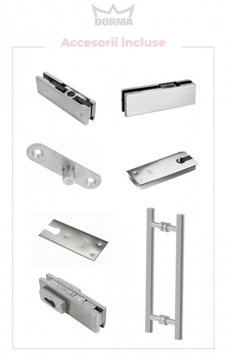 Usa de sticla pivotanta 1500 x 2000 - sticla clara 10 mm [2]