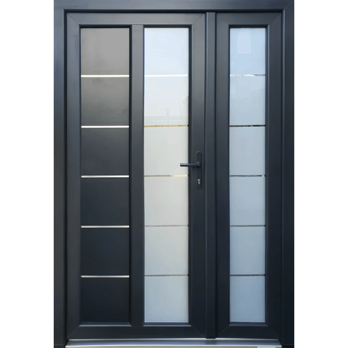 Usa dubla de intrare in casa Entriva 365 - termoizolanta pentru exterior - Gri Antracit [1]