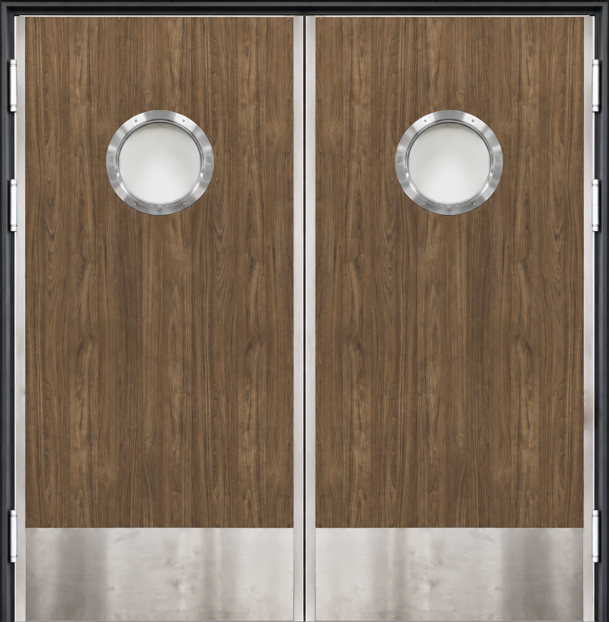 Usa dubla flip-flap restaurant bucatarie cu geam hublou - dublu batanta cu deschidere 180 grade [1]