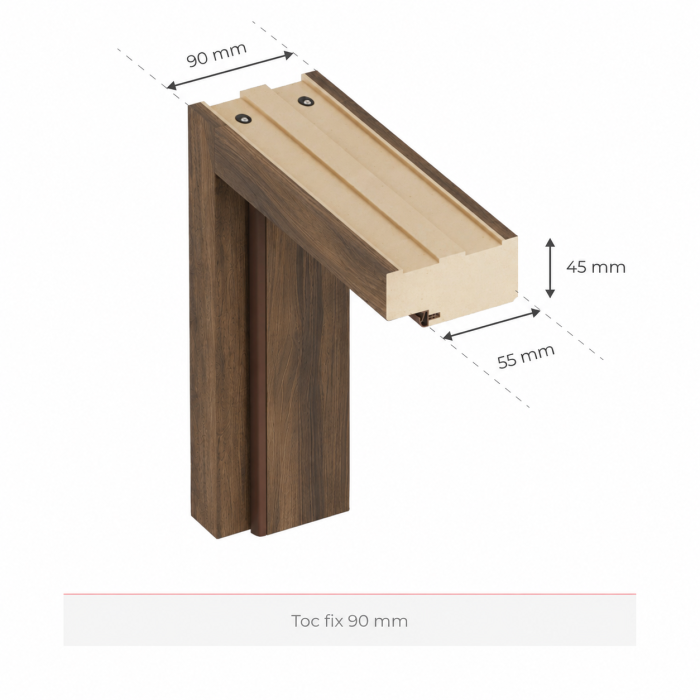 Usa dubla HDF cu toc reglabil din MDF/PAL - Colectia Basic [12]