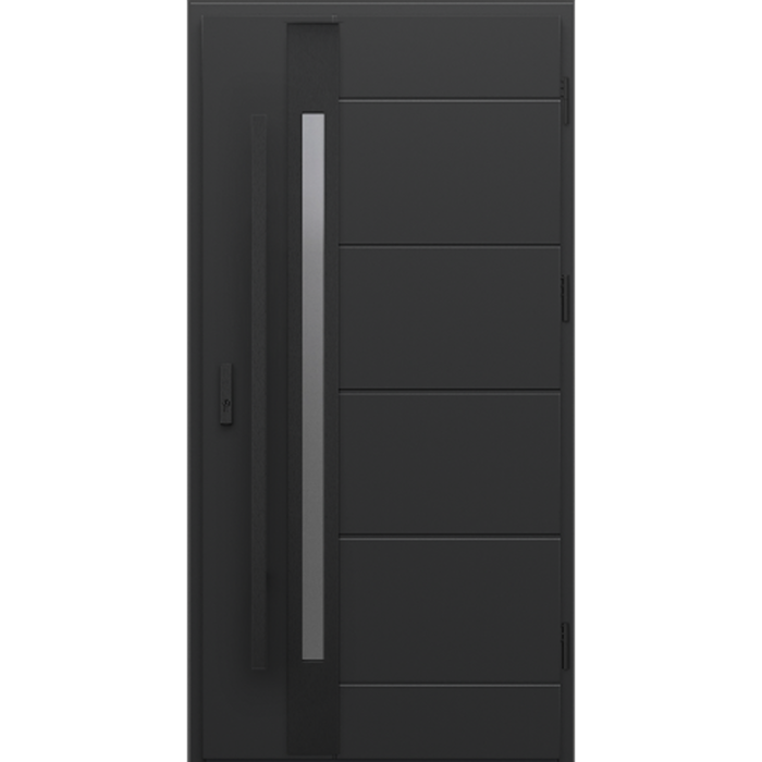 Usa exterior de intrare in casa Porta Thermo - Optimum Energy Glass G.1 Negru [1]