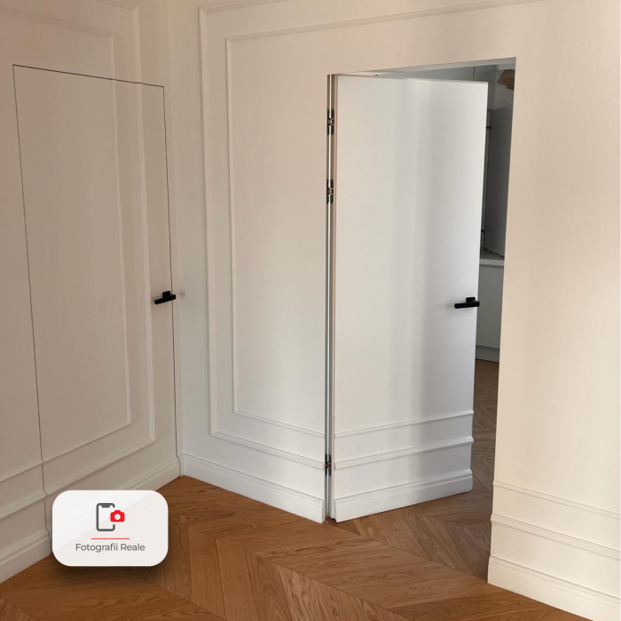 Pachet 10 x Usa Filomuro Hide / cu toc ascuns PORTA Doors Alb - Miez Fagure Stabilizare [4]
