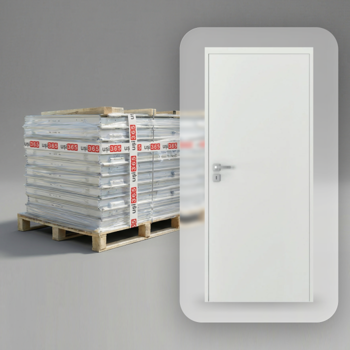 Pachet 10 x Usa Filomuro Hide / cu toc ascuns PORTA Doors Alb - miez PAL Tubular [1]