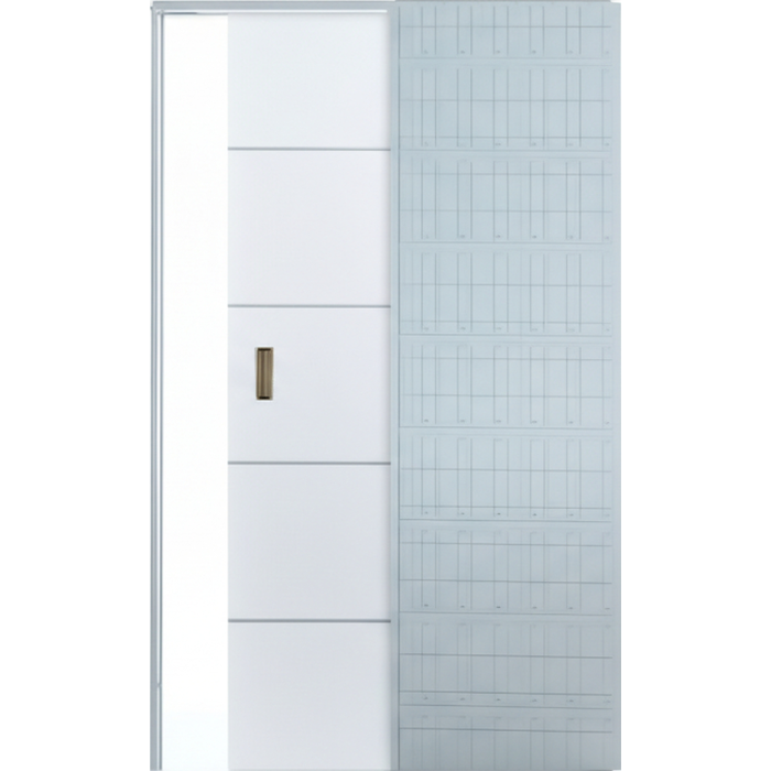 Usa glisanta cu model HDF incastrata in perete - Colectia ORIZONT 3.5 [1]