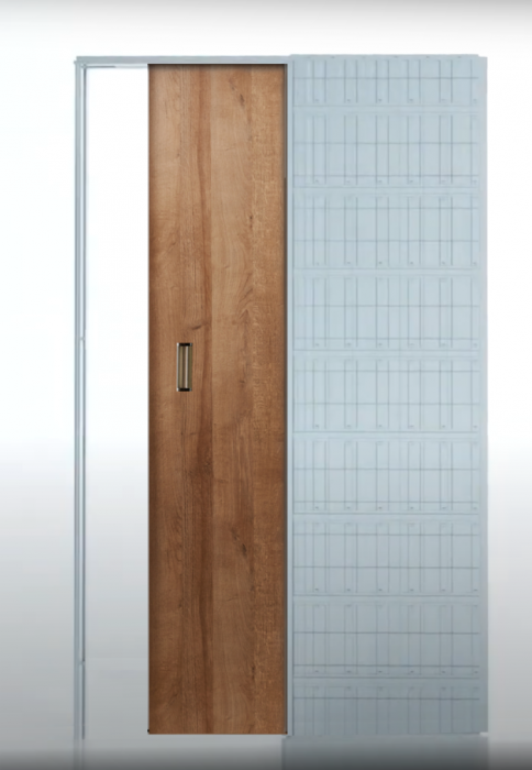 Usa glisanta cu model HDF incastrata in perete - Colectia VINTAGE 5.4 [7]