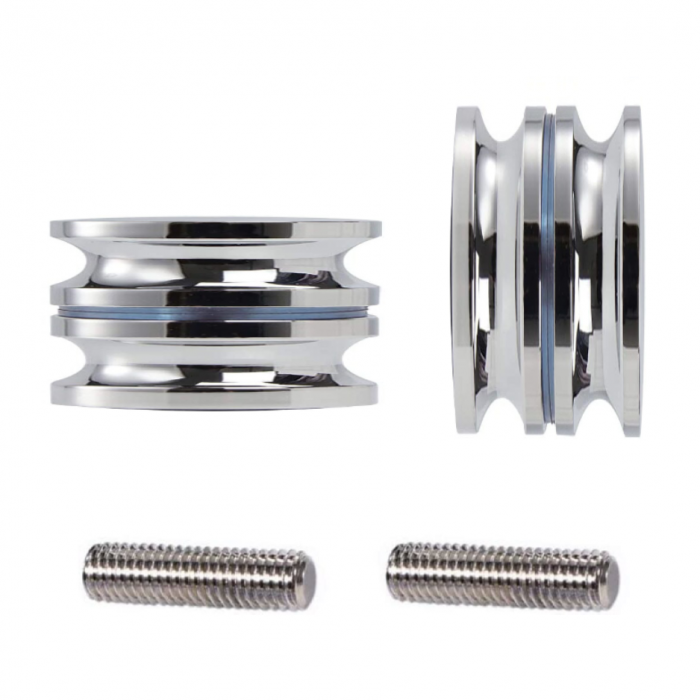 Usa glisanta din sticla securizata 8mm clara/mata aplicata pe perete - complet echipata [4]