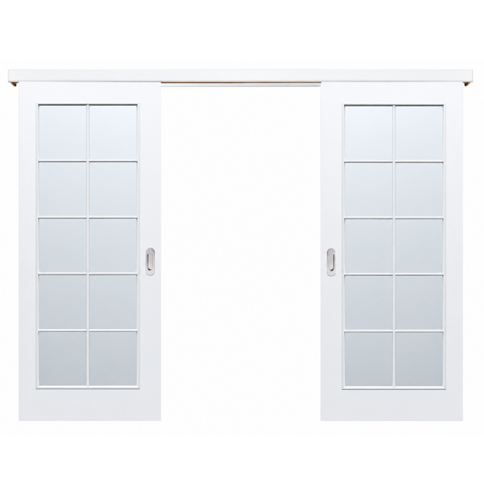 Usa glisanta dubla HDF aplicata pe perete PORTA Decor model C [1]