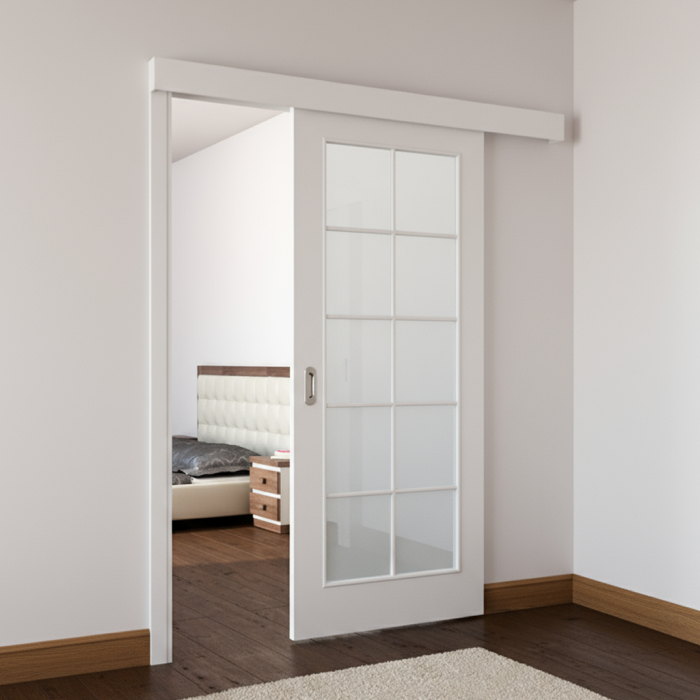 Usa glisanta HDF aplicata pe perete PORTA Decor model C [1]