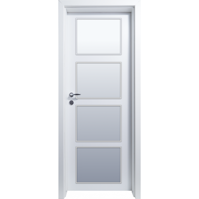 Usa HDF cu toc reglabil din MDF/PAL - Colectia QUADRAT 4.1 - Culoare Alb [1]