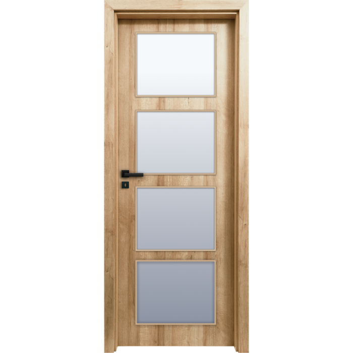 Usa HDF cu toc reglabil din MDF/PAL - Colectia QUADRAT 4.1 - Culoare Stejar [1]