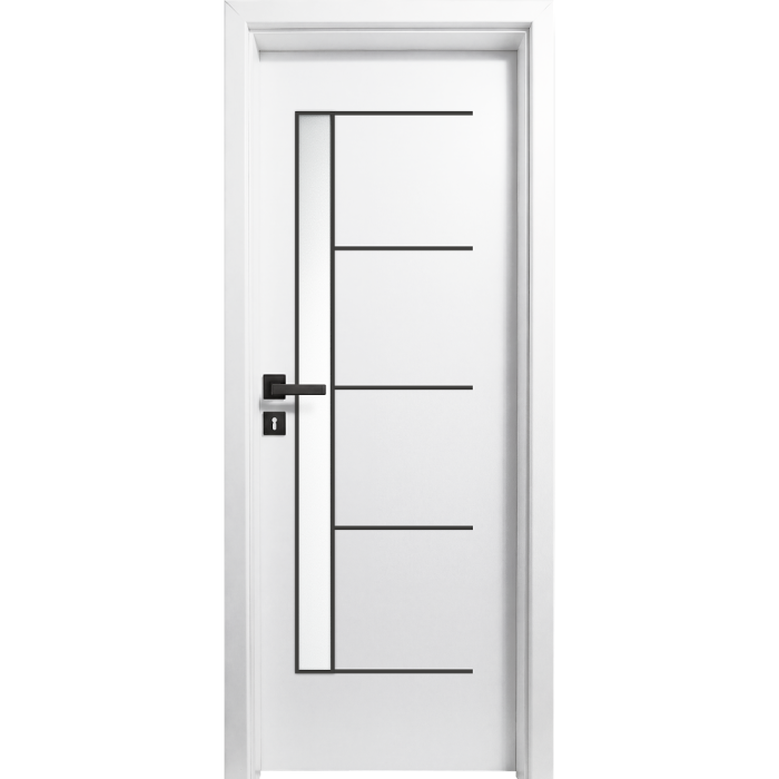 Usa interior Alba HDF cu toc reglabil din MDF/PAL - Colectia STENOIR Alb 7.5 [1]