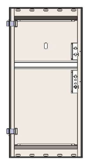 Usa metalica intrare apartament Sentra365 - izolatie fonica / termica - Culoare Ciment Gri Inchis / Alb /Nuc [10]