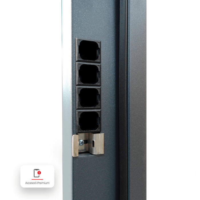 Pachet 12 x Usa metalica de intrare in apartament bicolora antiefractie RC3 - Culoare Ciment Inchis / Alb [7]