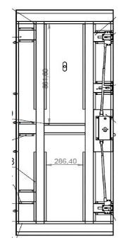 Usa metalica de intrare in apartament bicolora antiefractie RC3 - Culoare Ciment Inchis / Alb [10]