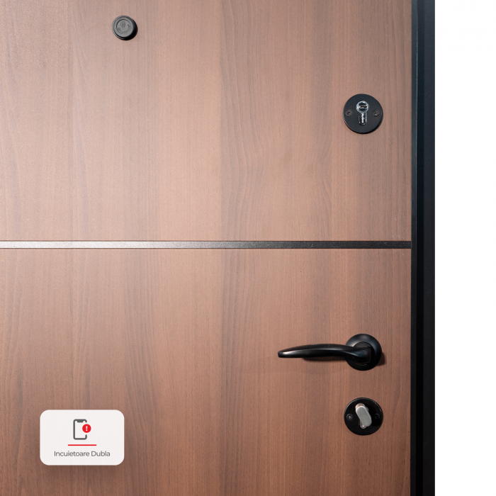 Pachet 12 x Usa metalica intrare apartament Sentra365 - izolatie fonica / termica - Culoare Ciment Gri Inchis / Alb /Nuc [5]