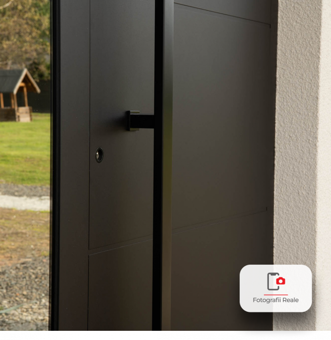 Usa pivotanta de intrare in casa din otel ��� Model PIVOT, gri antracit RAL 7016 [5]