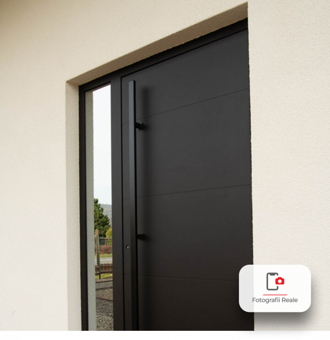 Usa pivotanta de intrare in casa din otel ��� Model PIVOT, gri antracit RAL 7016 [3]