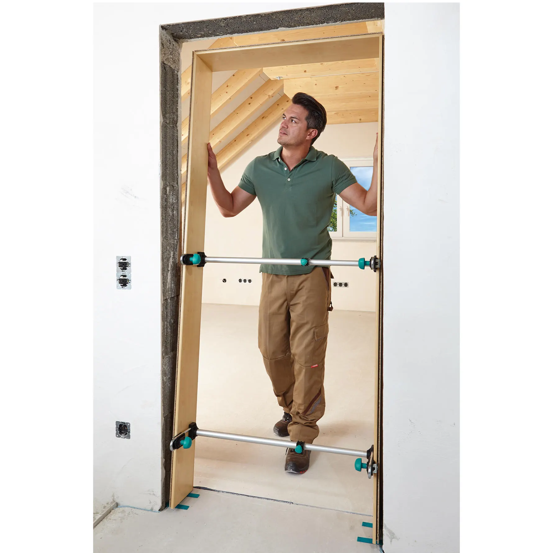 Distantier pentru captuseala / toc montaj usa de interior - Wolfcraft Easy - 3675000 [3]