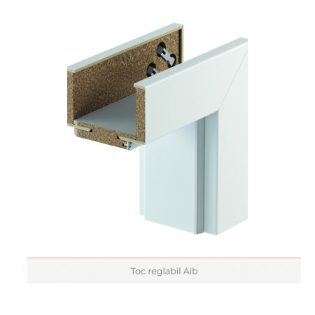 Usa de interior cu toc reglabil HDF - Frezaje decorative [8]