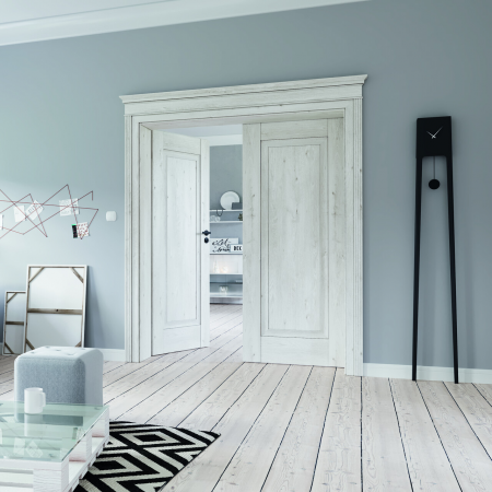 Set cornisa si capitel din MDF pentru usi de interior - Modul Retro [4]