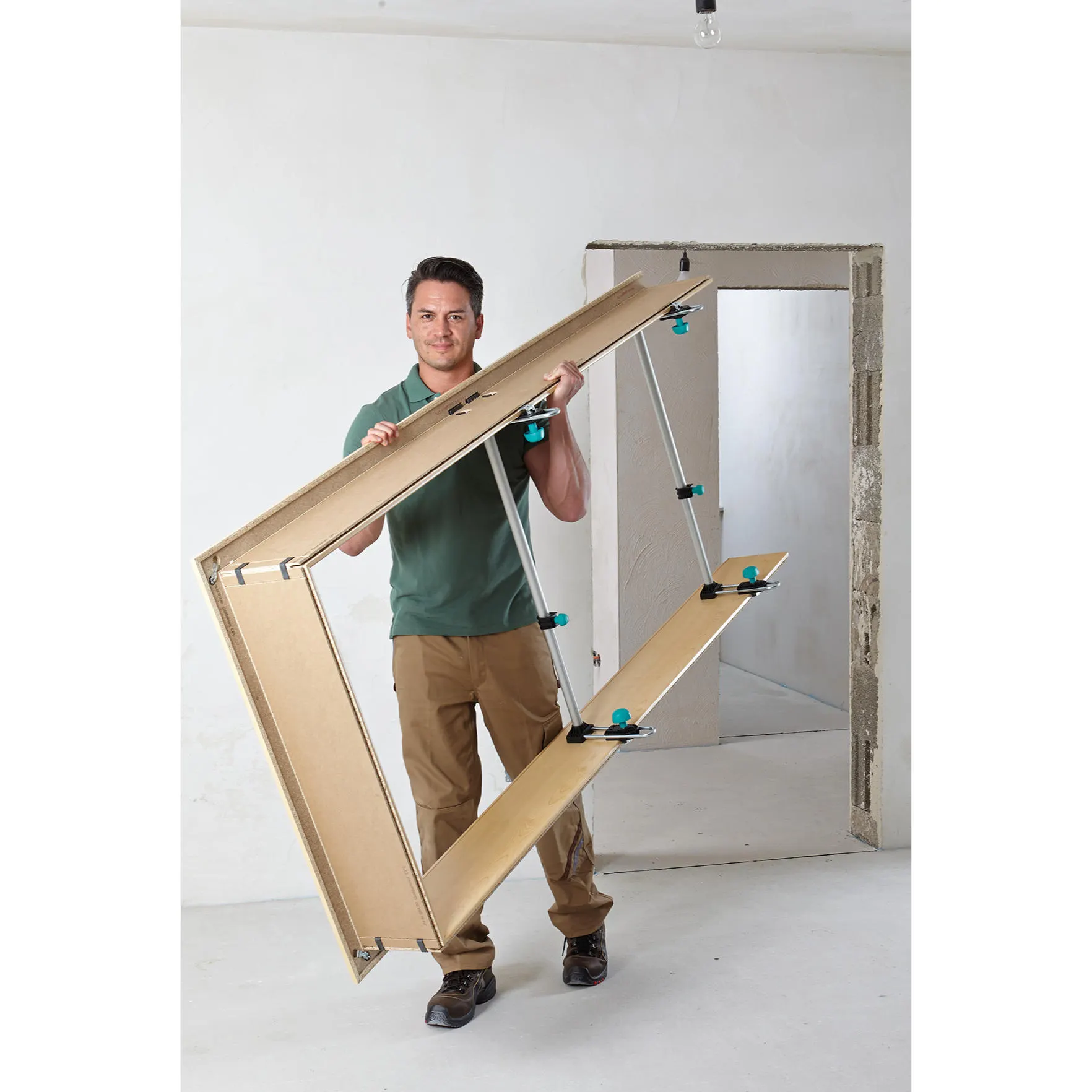 Distantier pentru captuseala / toc montaj usa de interior - Wolfcraft Easy - 3675000 [2]