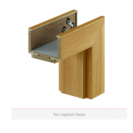Usa de interior cu toc reglabil HDF - Frezaje decorative [8]