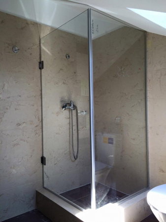 Cabina de dus complet echipata - sticla clara / mata - 1200 x 2000 [2]