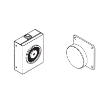 Electromagnet pentru usi glisante antifoc deschise fixare pe perete [1]