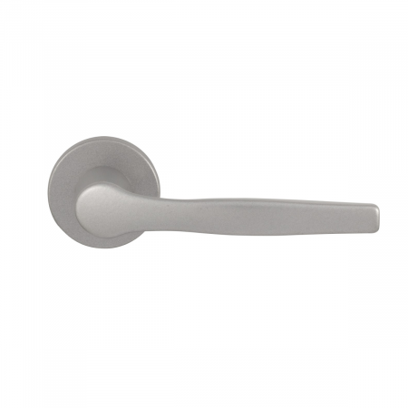 Pachet 20 x Maner Echo argintiu mat si rozeta PZ / BB rotunda 50 mm [2]