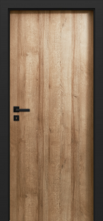 Usa de interior stil Scandinav cu toc metalic negru mat [10]
