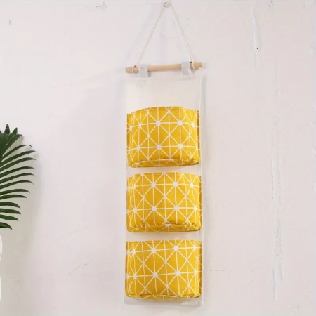 Set Carlig + Organizator textil pentru usa baie / bucatarie - Verde [7]