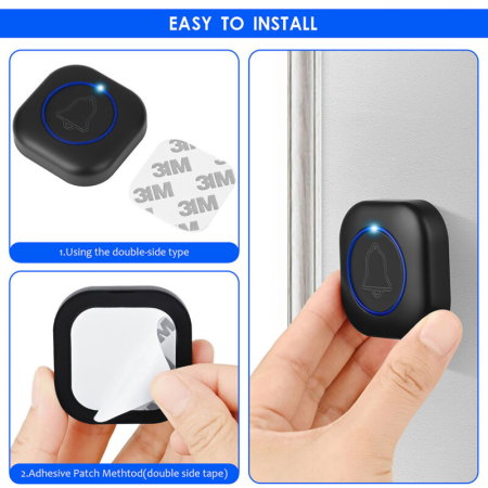 Sonerie usa Wireless - Smart - Doorbell - Acoperire 150m [5]