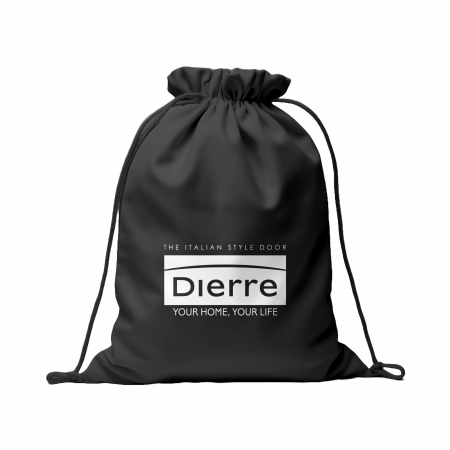 Premii cadou - Rucsac cu siret, negru, capacitate mare, material durabil personalizat Dierre