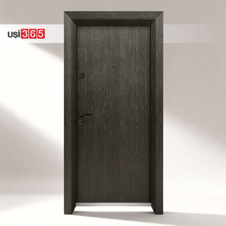 Usa antiefractie RC3 intrare apartament FORTUNA365 ��� Bicolora Alb Interior / Pin Negru Exterior [1]