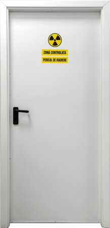 Usa metalica antiradiatii placata cu PLUMB si HDF - Alb [6]