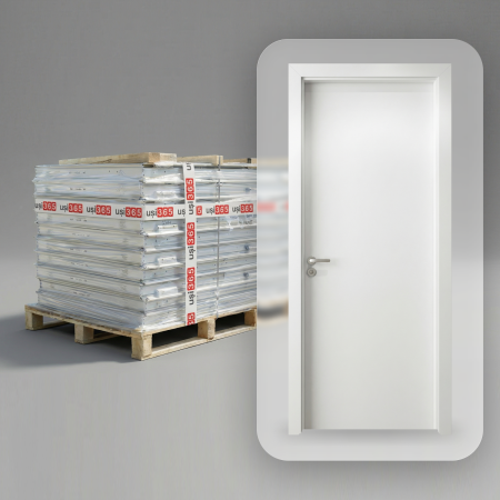 Pachet 25 x Usa de interior Alb CPL cu toc reglabil CPL